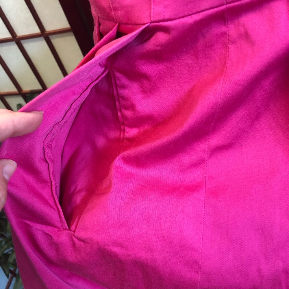 Calvin Klein Pink Strapless Tea Length Dress 6 - Picture 4 of 8